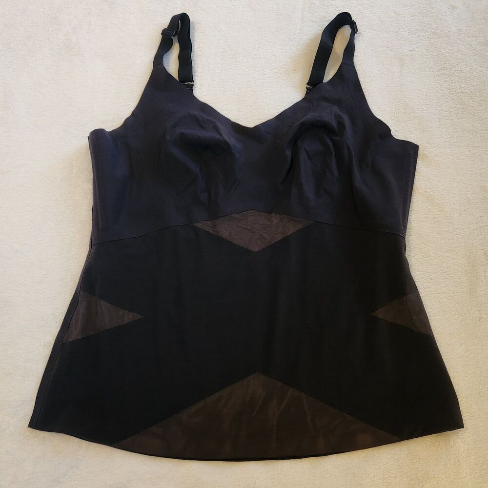 Honeylove LiftWear Cami Shapewear Tank Top - Black - Size 2X